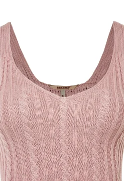 BLU0087-ROS Women's Woven Blouse With Casual Straps