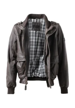 CHQ0005-CAF Men's Leather Jacket